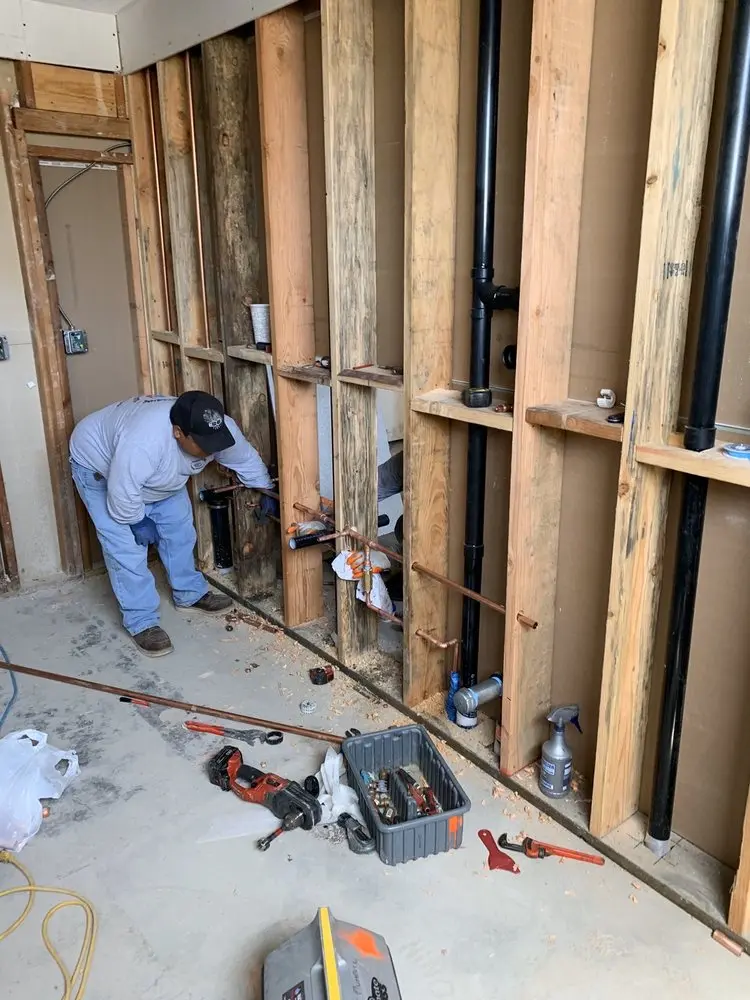 Commercial rough-in plumbing for Water Heater Replacement in Catawba Heights